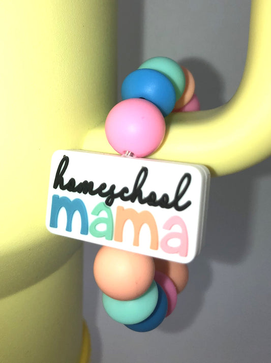 Homeschool Mama Stanley Tumbler Cup Handle Charm