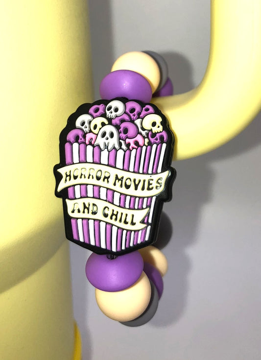 Horror Movies & Chill Stanley Tumbler Cup Handle Charm