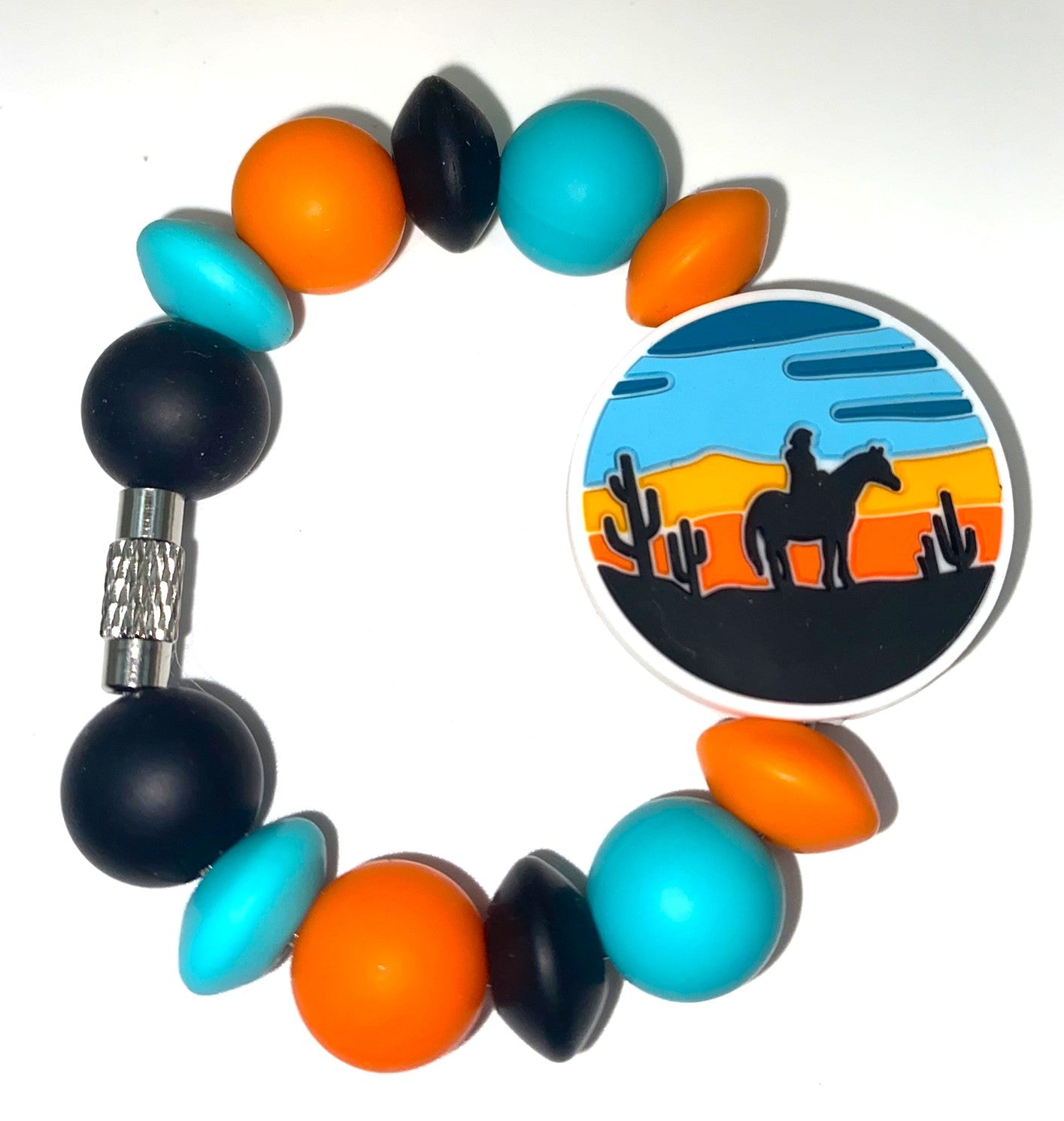 Western Desert Sunset Horse Stanley Tumbler Cup Handle Charm