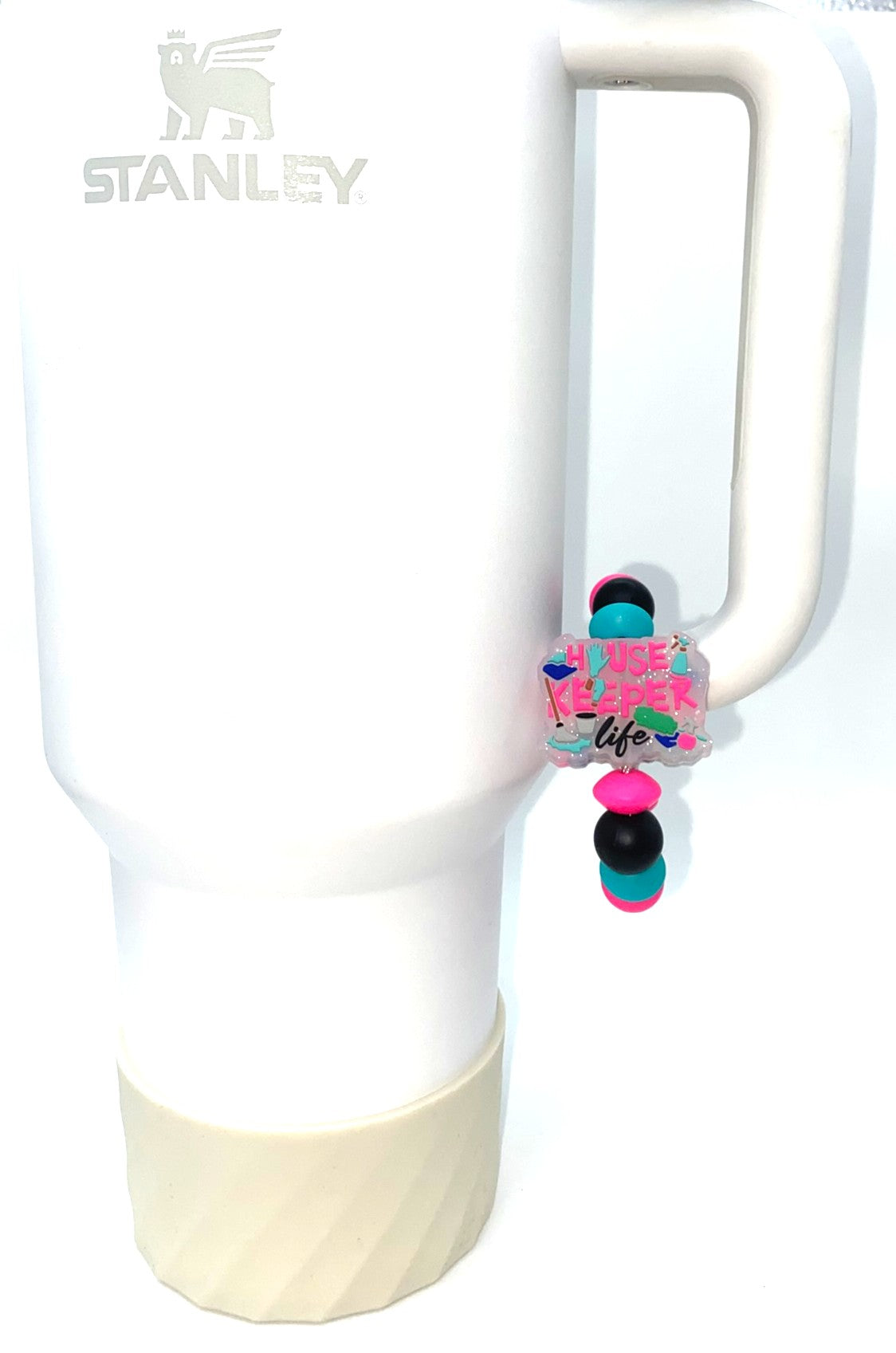 Housekeeper Life Glitter Stanley Tumbler Cup Handle Charm