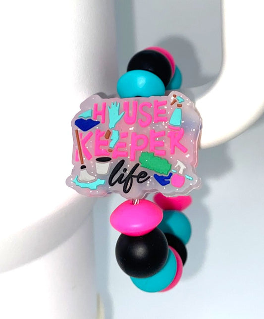 Housekeeper Life Glitter Stanley Tumbler Cup Handle Charm