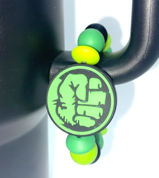 Green Monster Smash Fist Super Hero Stanley Tumbler Cup Handle Charm