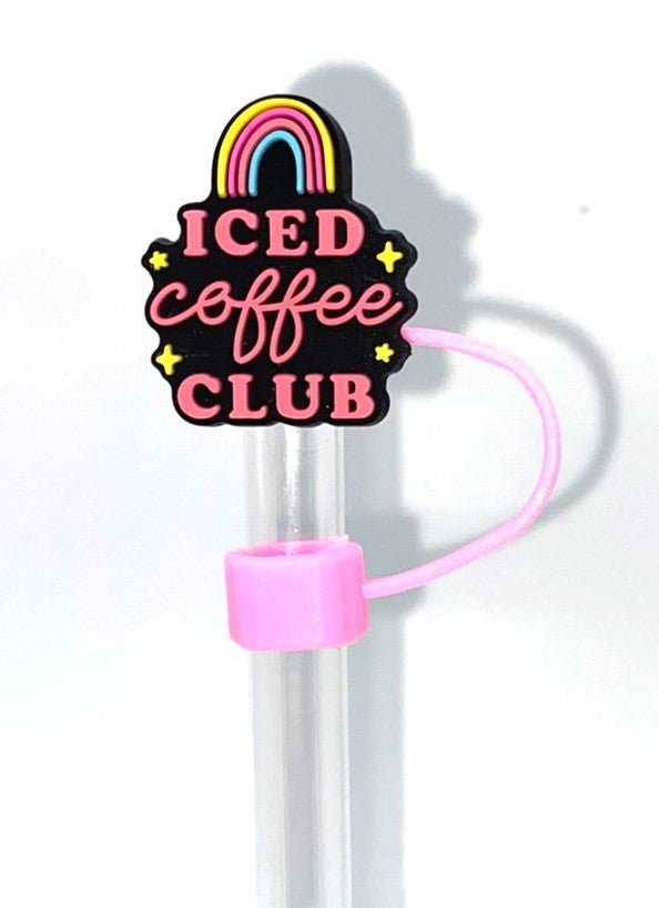 Iced Coffee Club Rainbow Straw Topper