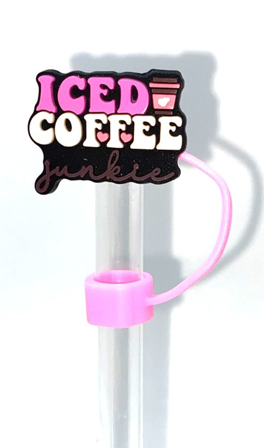 Iced Coffee Junkie Straw Topper