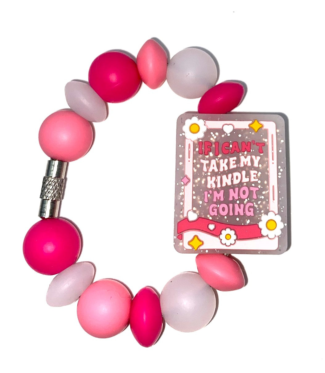 If I Can't Take My Kindle I'm Not Going Stanley Tumbler Cup Handle Charm