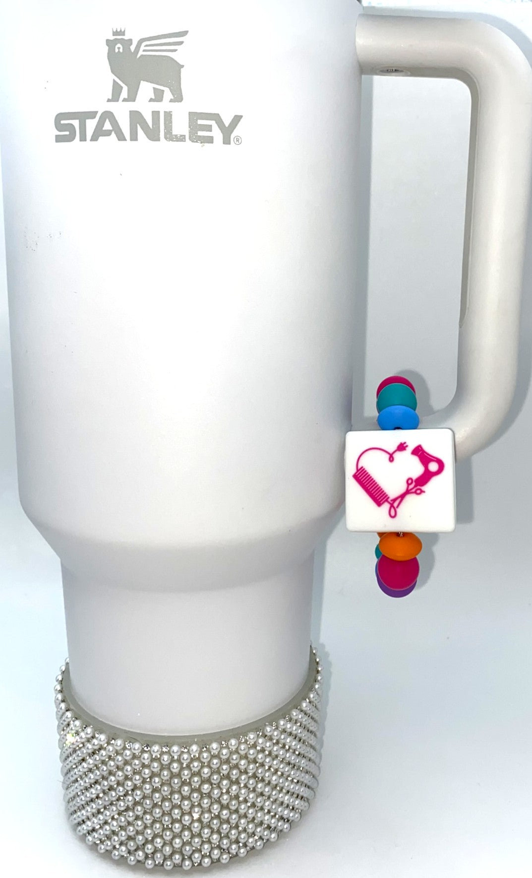 In My Hair Stylist Era Double Sided Stanley Tumbler Cup Handle Charm