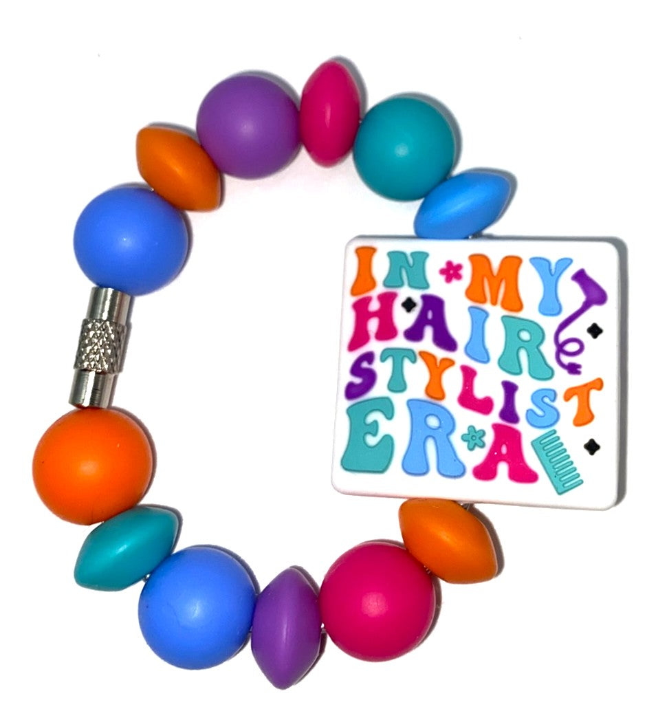 In My Hair Stylist Era Double Sided Stanley Tumbler Cup Handle Charm