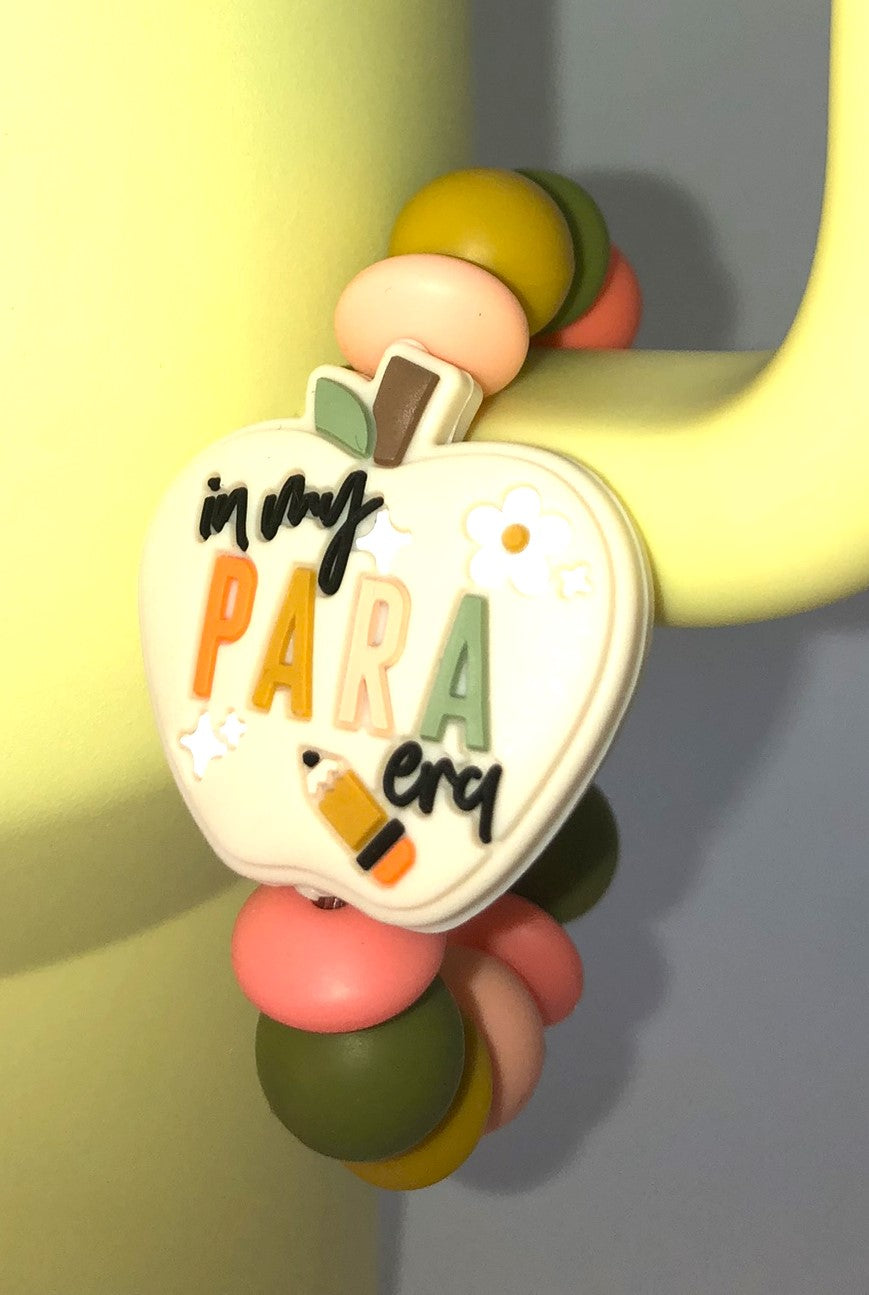 In My Para Era Apple Stanley Tumbler Cup Handle Charm