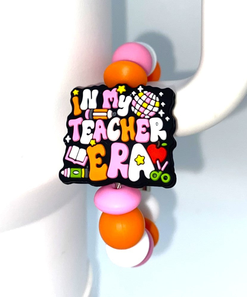 In My Teacher Era Stanley Tumbler Cup Handle Charm