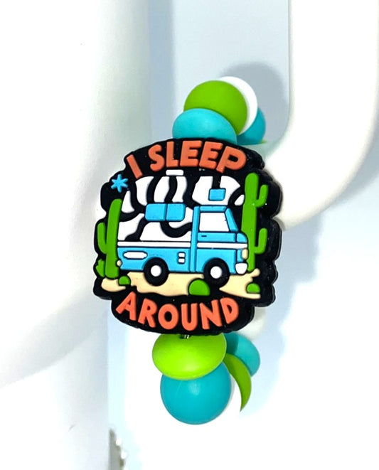 I Sleep Around Camper funny Stanley Tumbler Cup Handle Charm