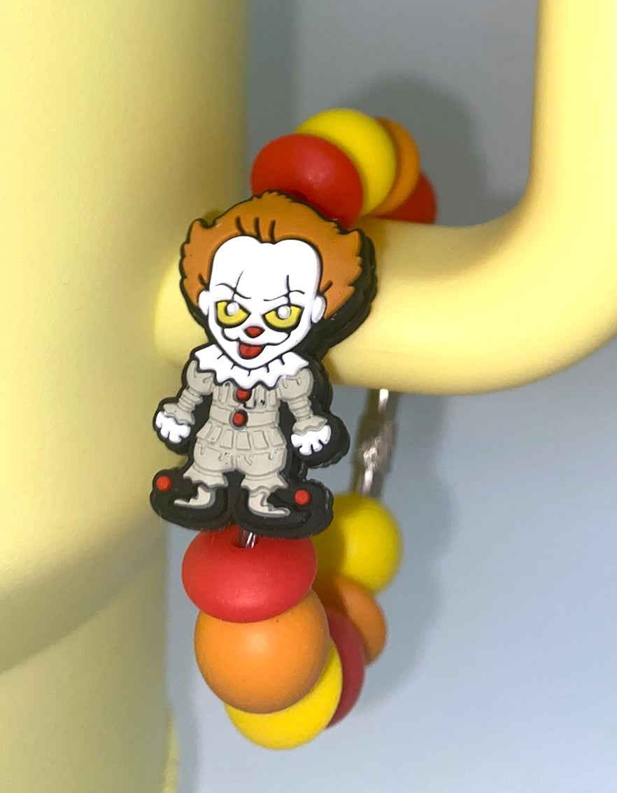 Clown Horror Villain Stanley Tumbler Cup Handle Charm