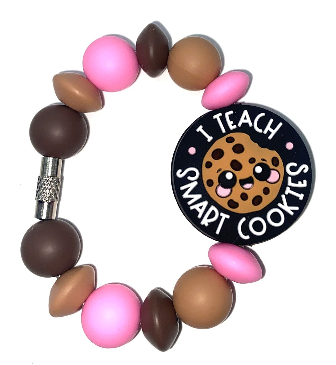 I Teach Smart Cookies Teacher School Stanley Tumbler Cup Handle Charm