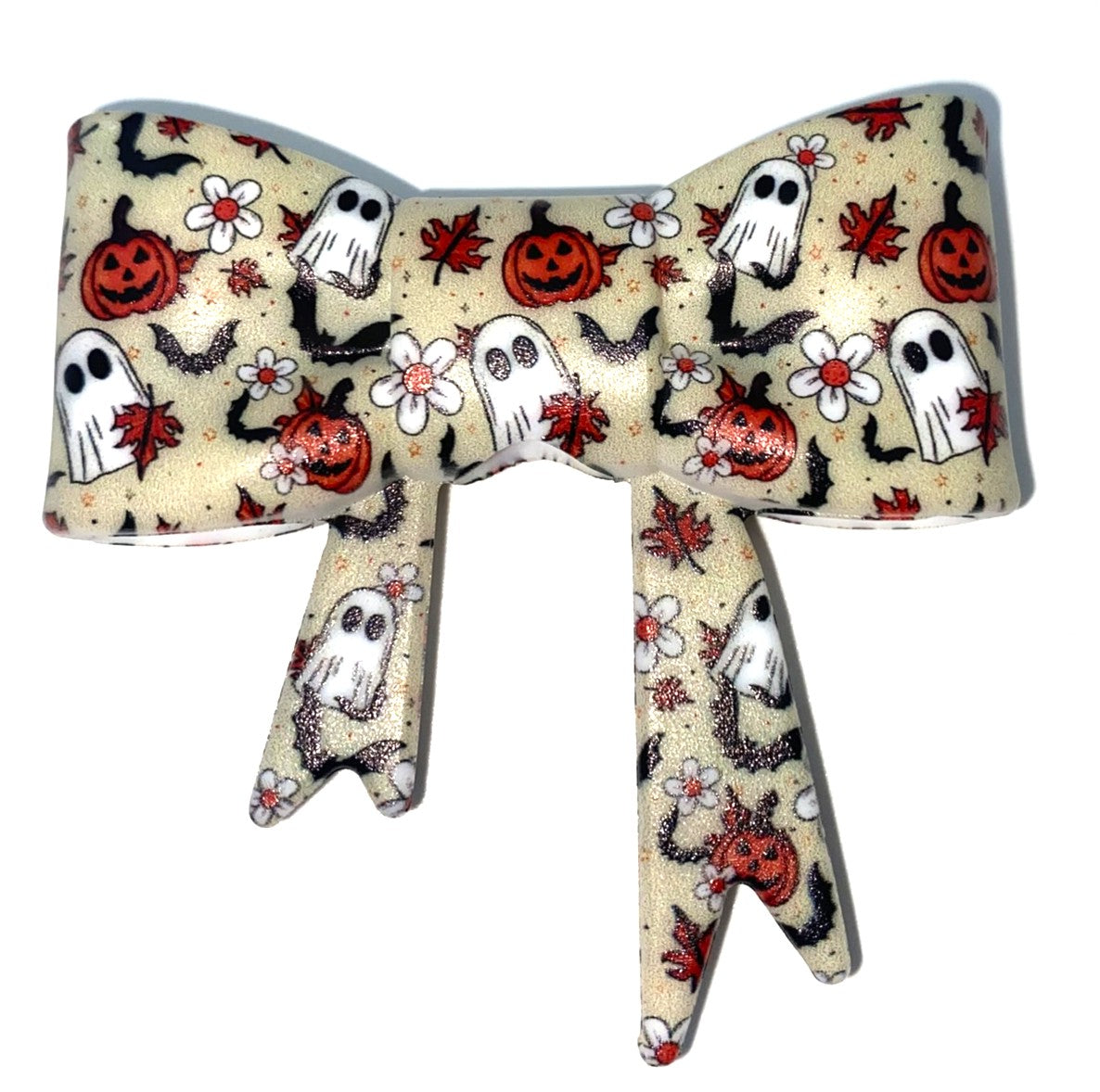 It's Halloween Bow Straw Topper