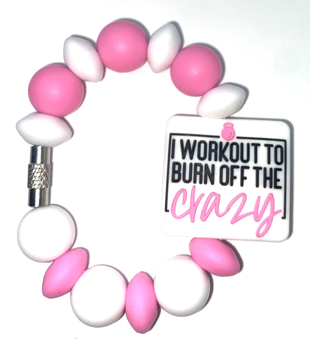 I Workout To Burn Off The Crazy Stanley Tumbler Cup Handle Charm