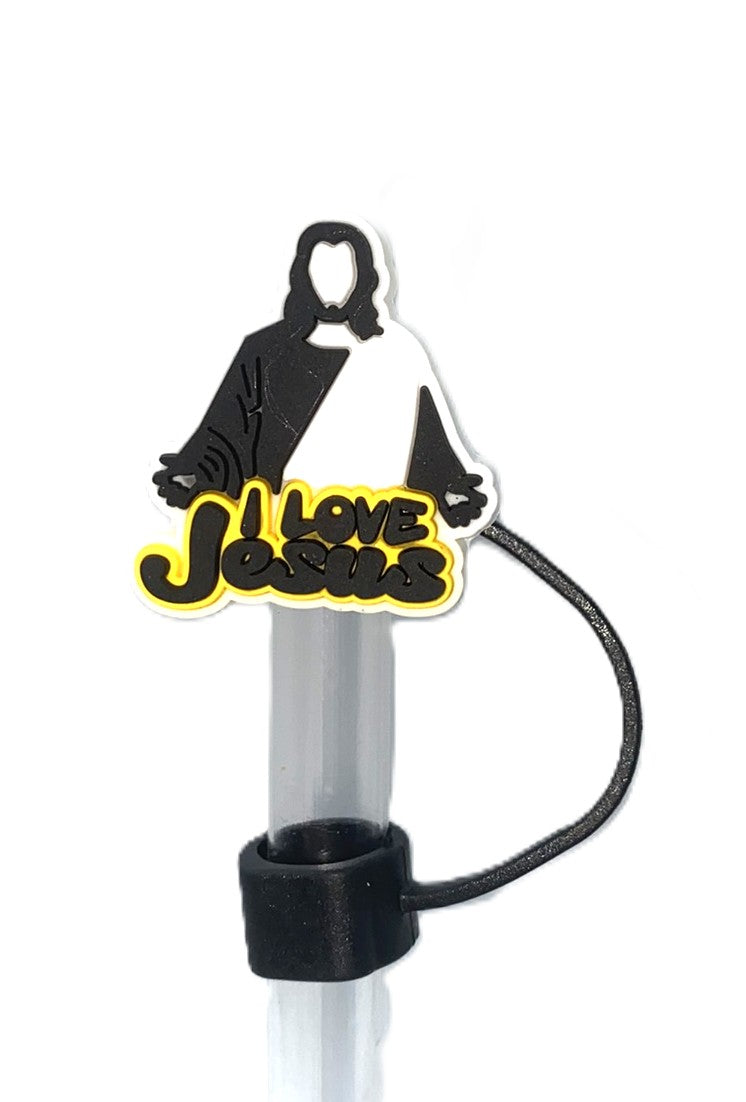 I Love Jesus Straw Topper