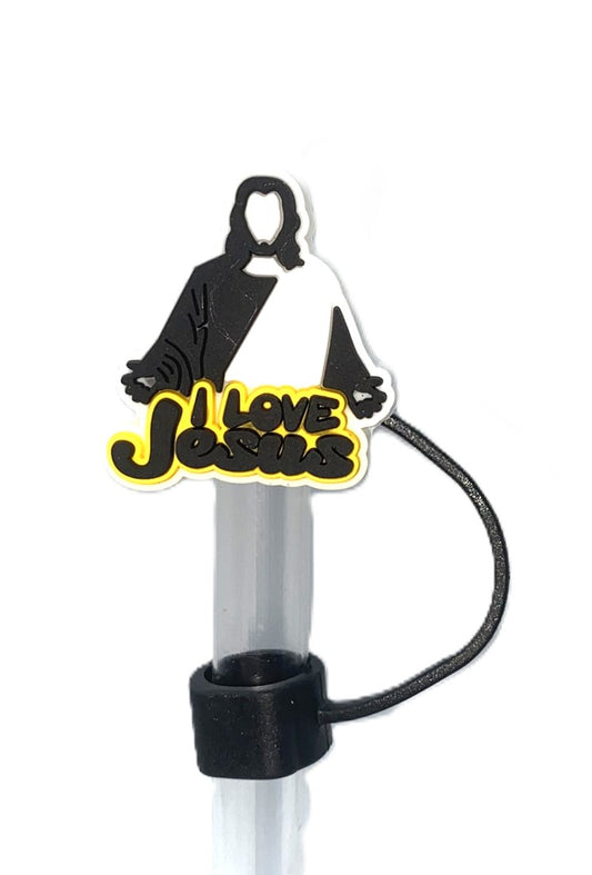 I Love Jesus Straw Topper