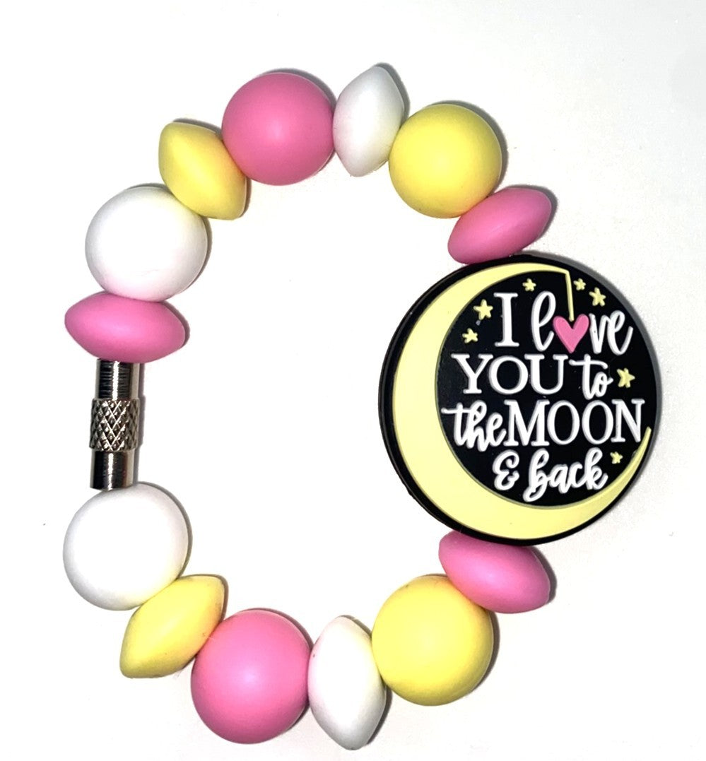 I Love You To The Moon And Back Stanley Tumbler Cup Handle Charm
