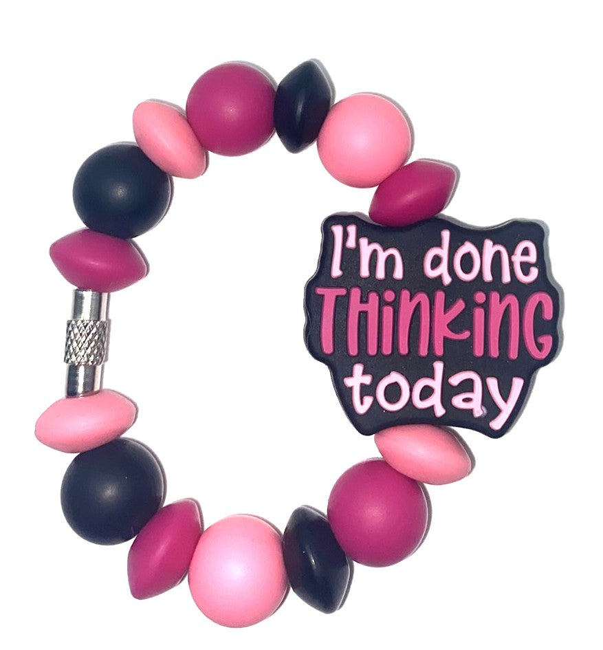 I'm Done Thinking Today Funny Stanley Tumbler Cup Handle Charm