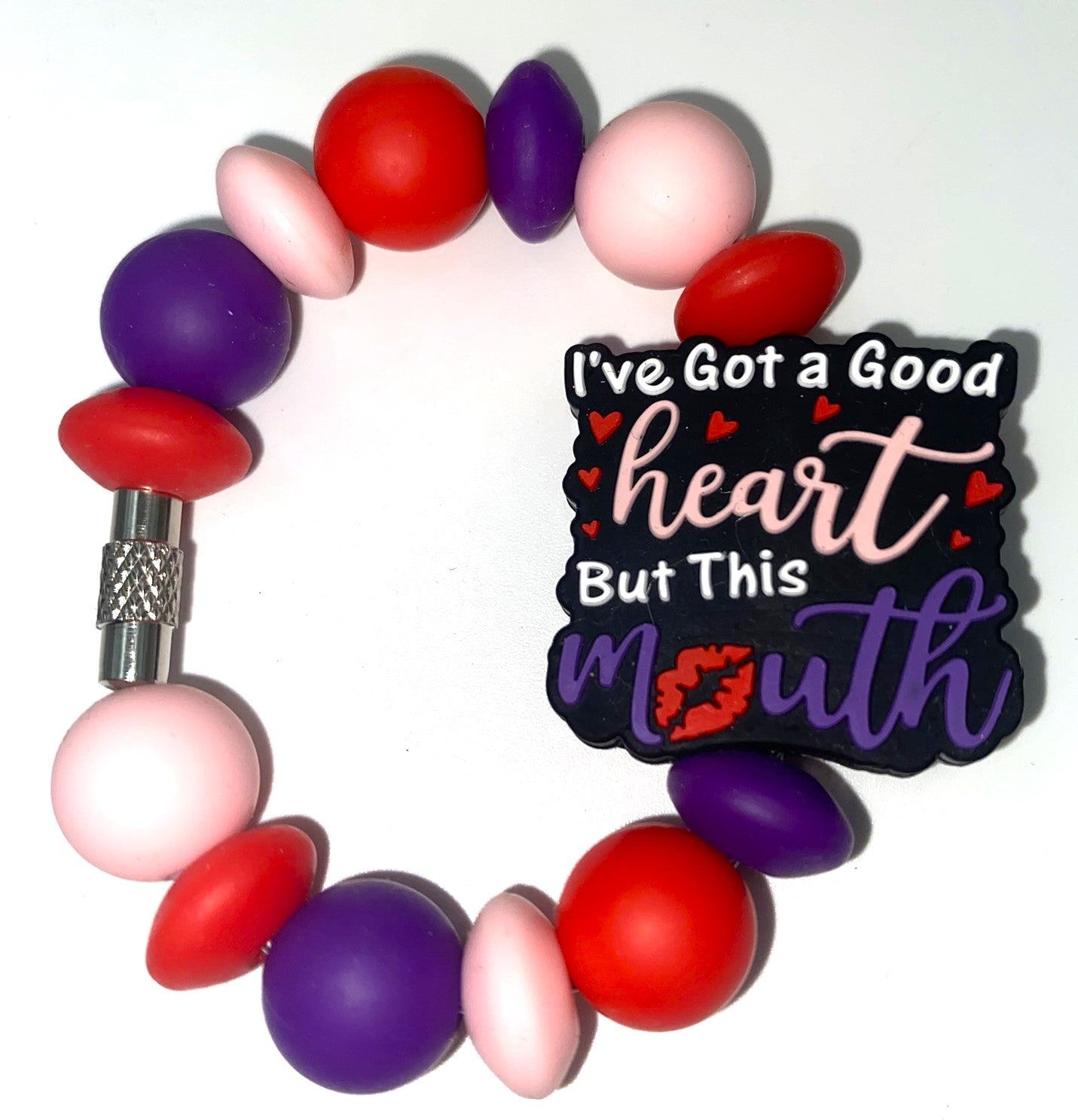 I've Got A Good Heart But This Mouth Funny Stanley Tumbler Cup Handle Charm