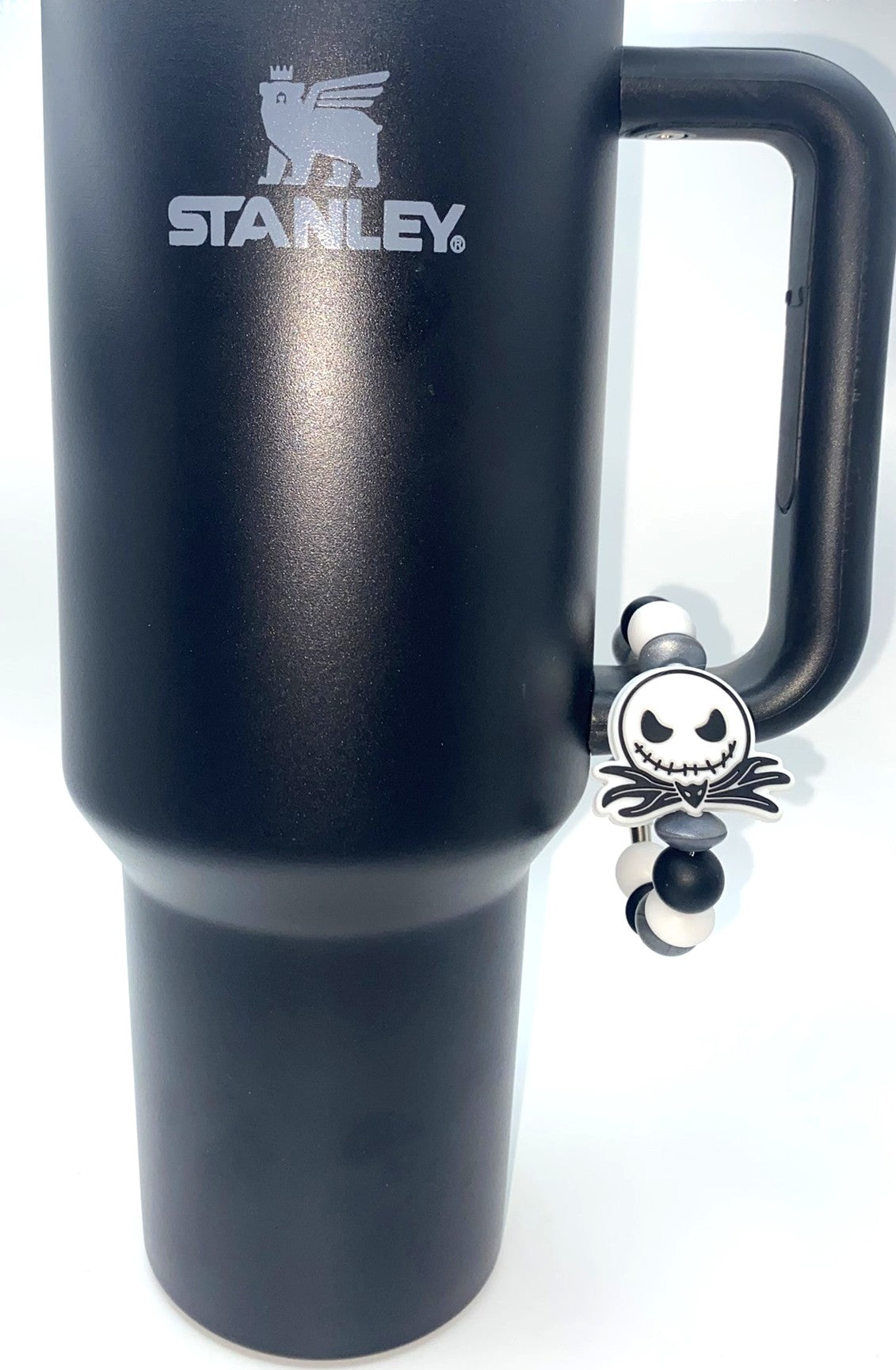 Jack Skelllie Face Nightmare Christmas Halloween Stanley Tumbler Cup Handle Charm
