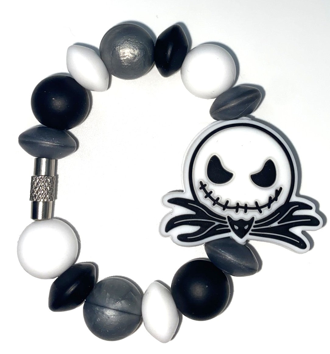 Jack Skelllie Face Nightmare Christmas Halloween Stanley Tumbler Cup Handle Charm
