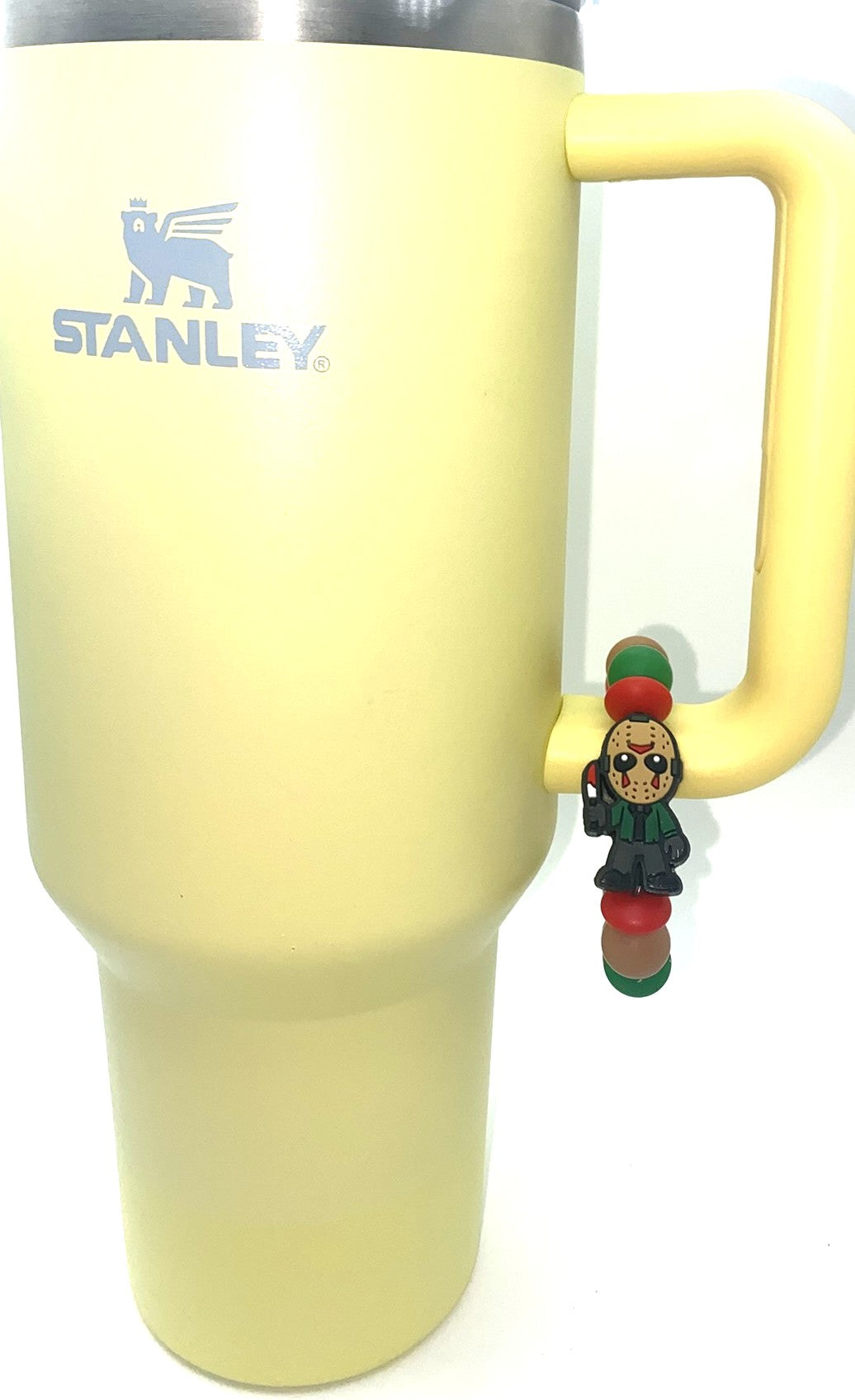 Jason Brown Mask Horror Villain Stanley Tumbler Cup Handle Charm