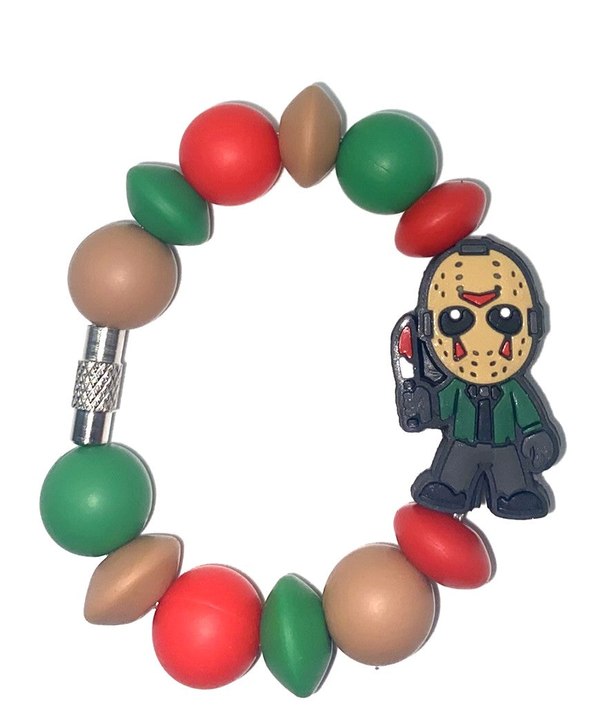 Jason Brown Mask Horror Villain Stanley Tumbler Cup Handle Charm