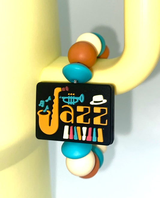 Jazz Music Saxophone Trumpet Piano Stanley Tumbler Cup Handle Charm