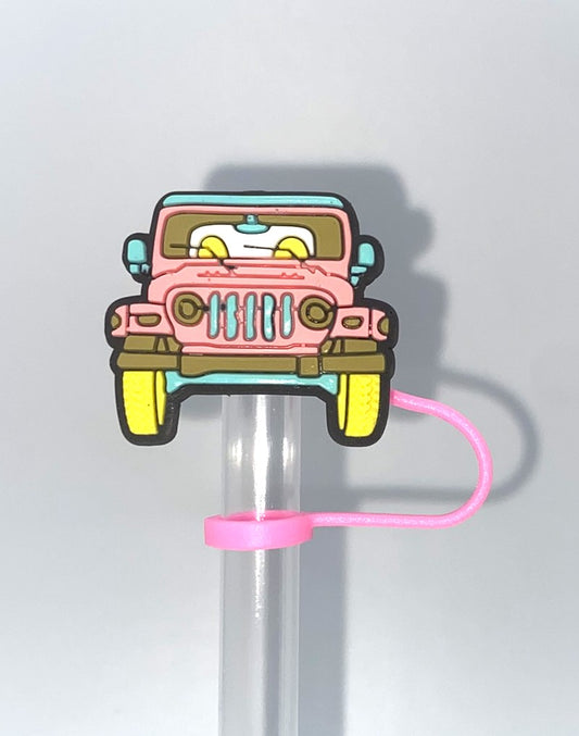 Pink 4x4 Outdoor Vehicle Straw Topper