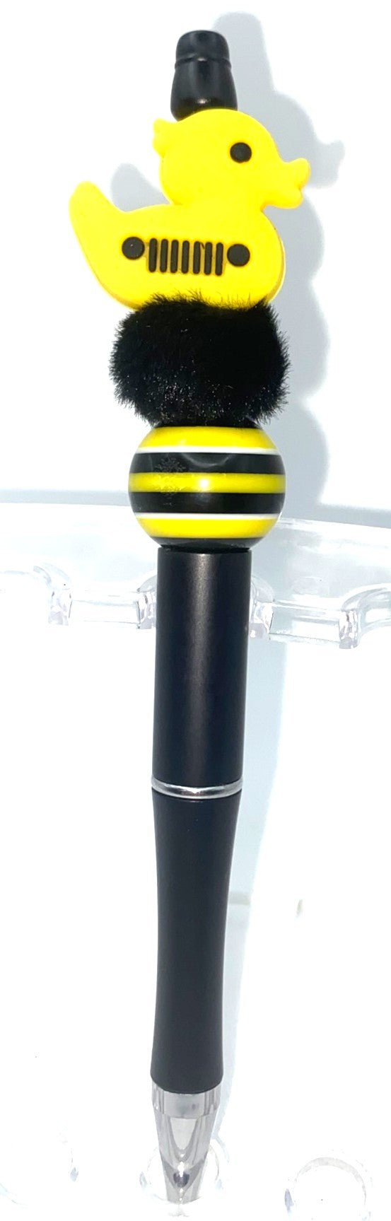 Jeep Grill Yellow Duck Beaded Pen