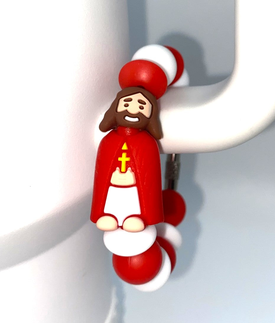 Jesus 3D Stanley Tumbler Cup Handle Charm