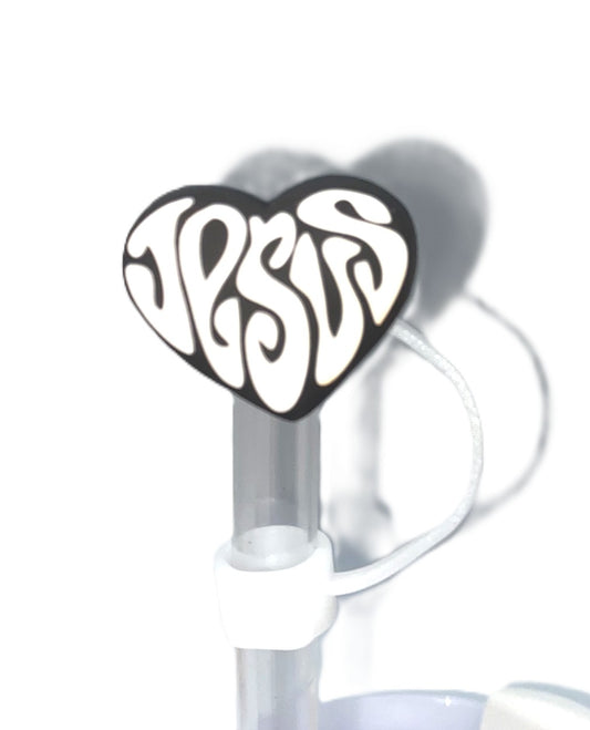 Jesus Heart Straw Topper