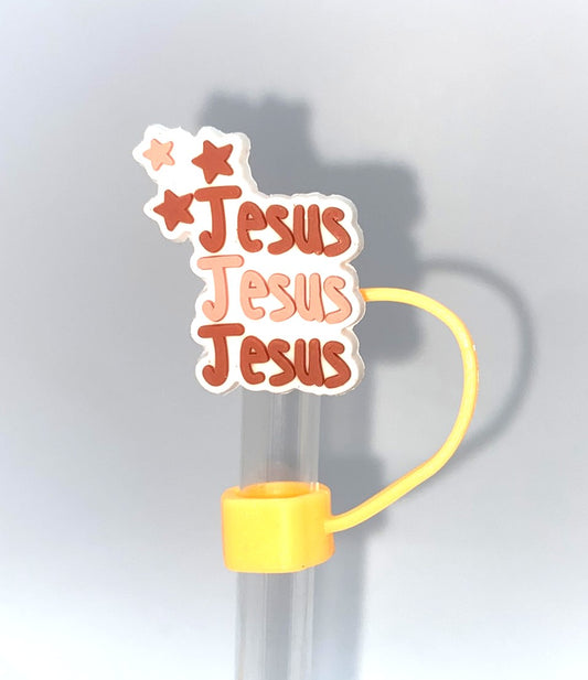 Jesus Jesus Jesus Straw Topper