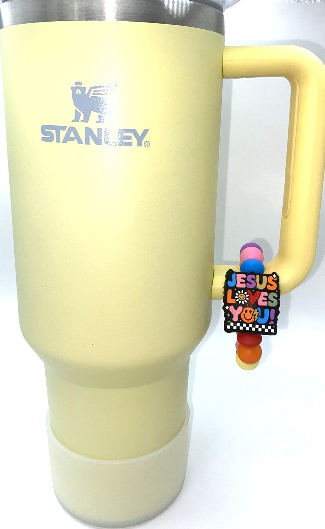 Jesus Loves You Colorful Stanley Tumbler Cup Handle Charm
