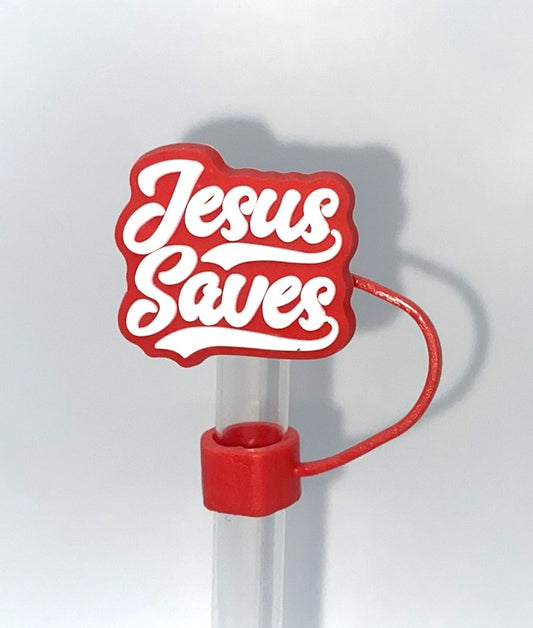 Jesus Saves Straw Topper