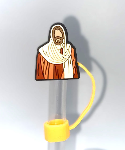 Jesus Upper Body Straw Topper