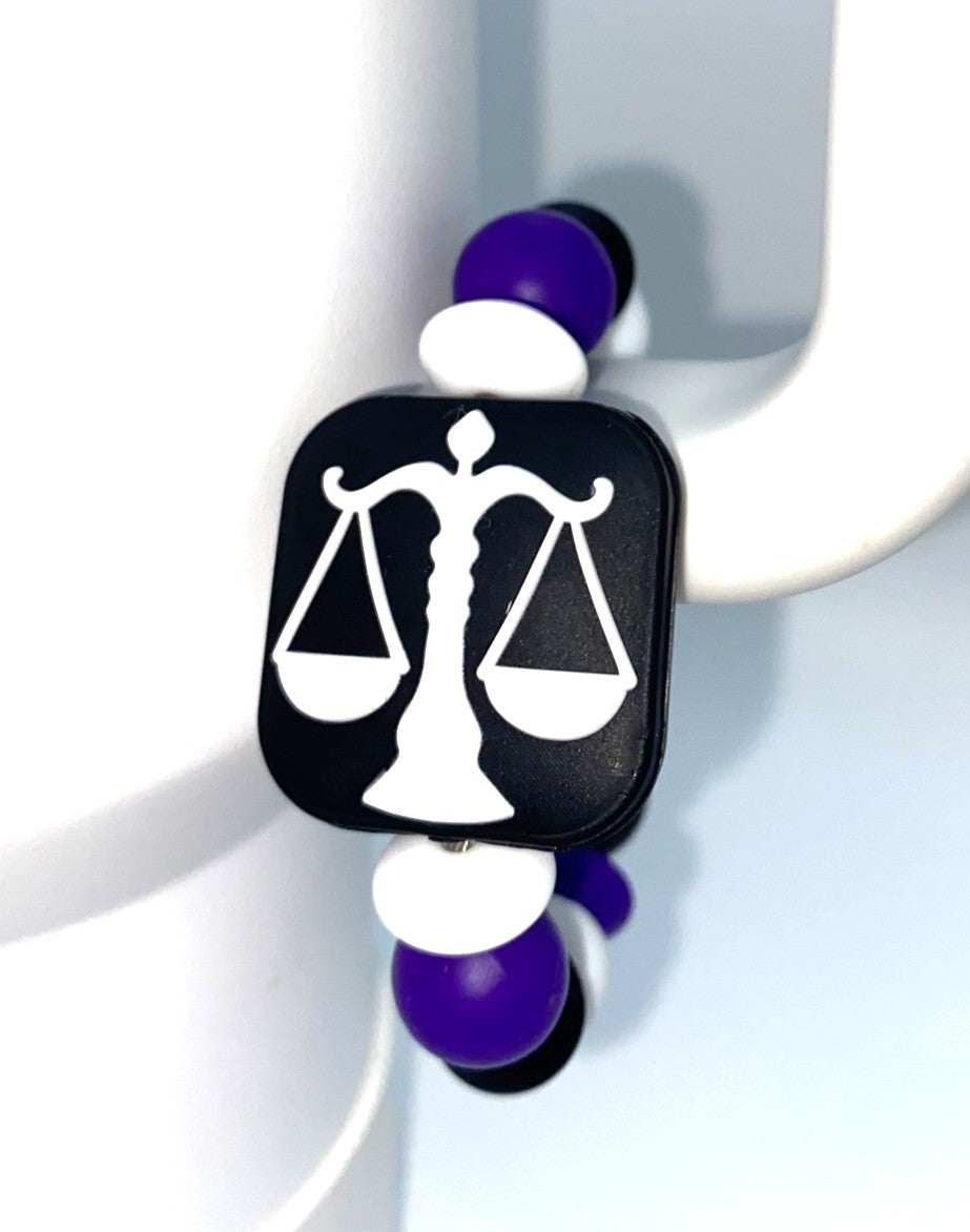 Justice Scales Stanley Tumbler Cup Handle Charm