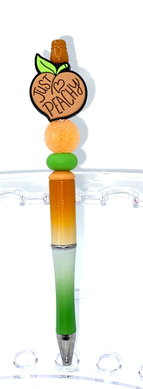 Just Peachy Beaded Pen