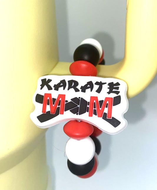 Karate Mom Stanley Tumbler Cup Handle Charm