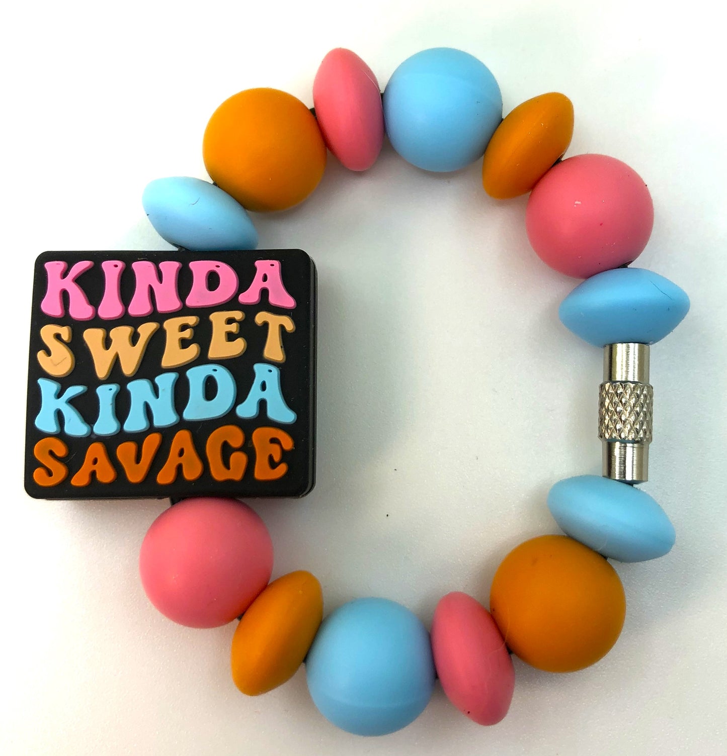 Kinda Sweet Kinda Savage Stanley Tumbler Cup Handle Charm