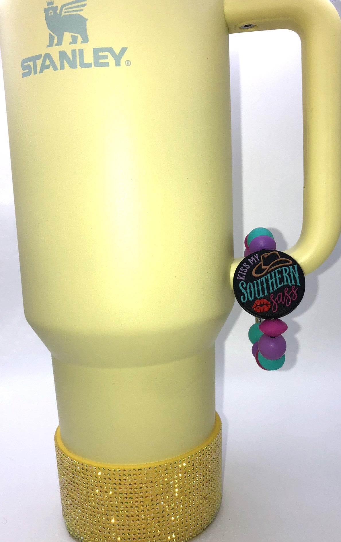 Kiss My Sothern Sass Stanley Tumbler Cup Handle Charm
