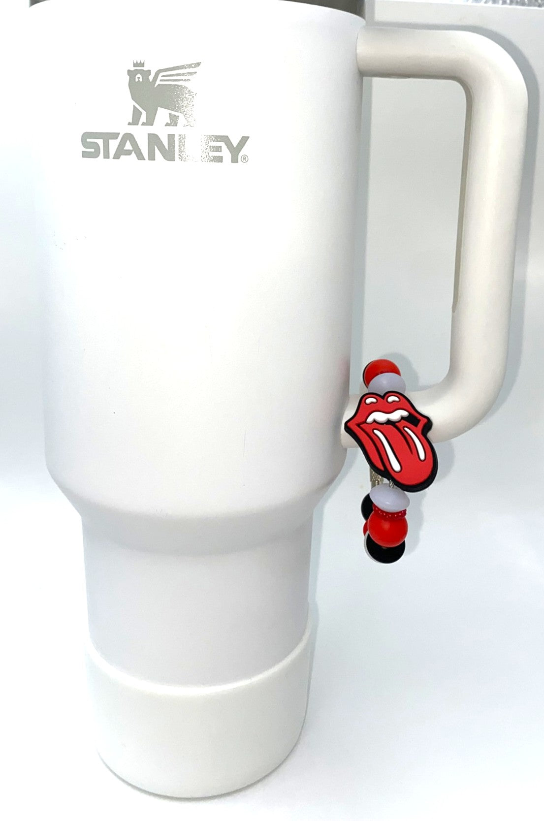Kiss Mouth Symbol Rock N Roll Stanley Tumbler Cup Handle Charm