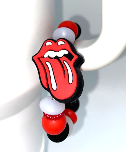 Kiss Mouth Symbol Rock N Roll Stanley Tumbler Cup Handle Charm