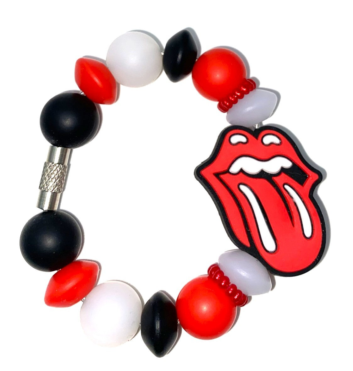 Kiss Mouth Symbol Rock N Roll Stanley Tumbler Cup Handle Charm