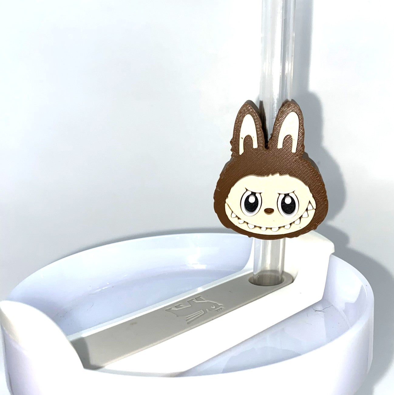 Labubu Head Straw Sitter