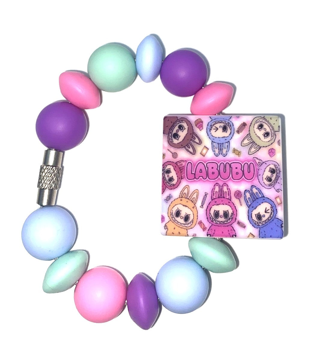 Elvish Furry Forest Monsters Bubu Printed Square Stanley Tumbler Cup Handle Charm