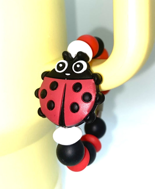 Ladybug Stanley Tumbler Cup Handle Charm