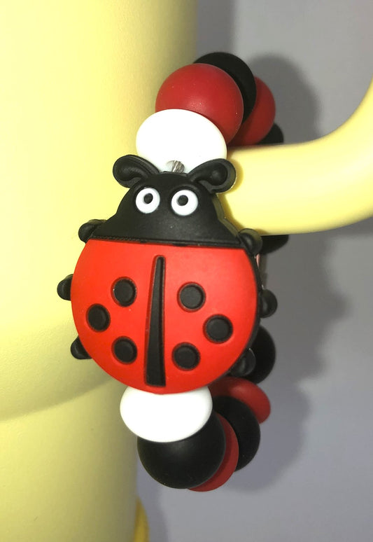 Lucky Ladybug Stanley Tumbler Cup Handle Charm