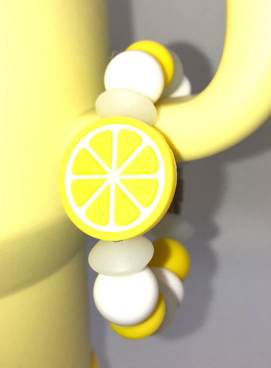 Lemon Slice Fruit Stanley Tumbler Cup Handle Charm