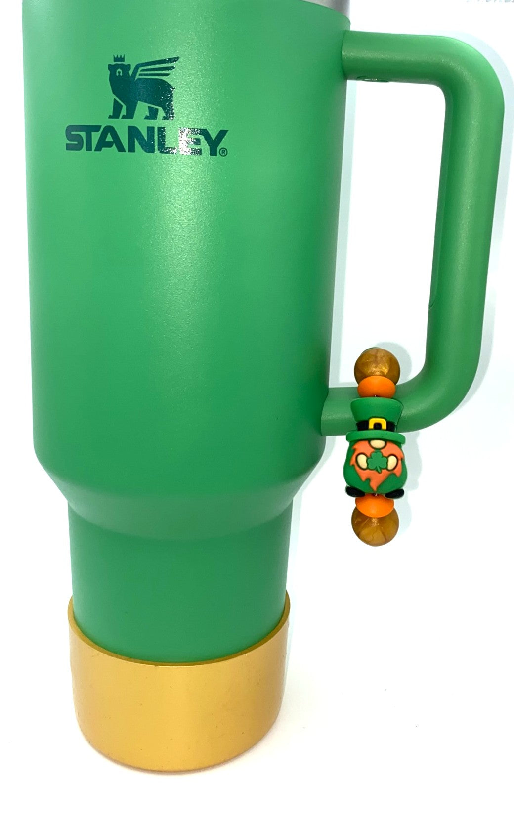 Leprechaun Gnome 3D St Patrick's Stanley Tumbler Cup Handle Charm